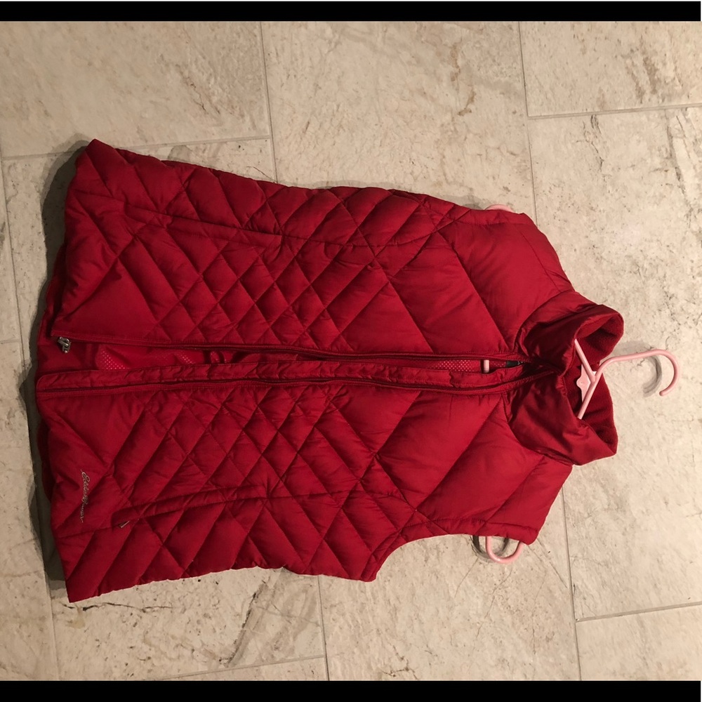 Eddie bower red down vest